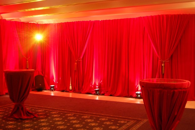 velvet drape hire