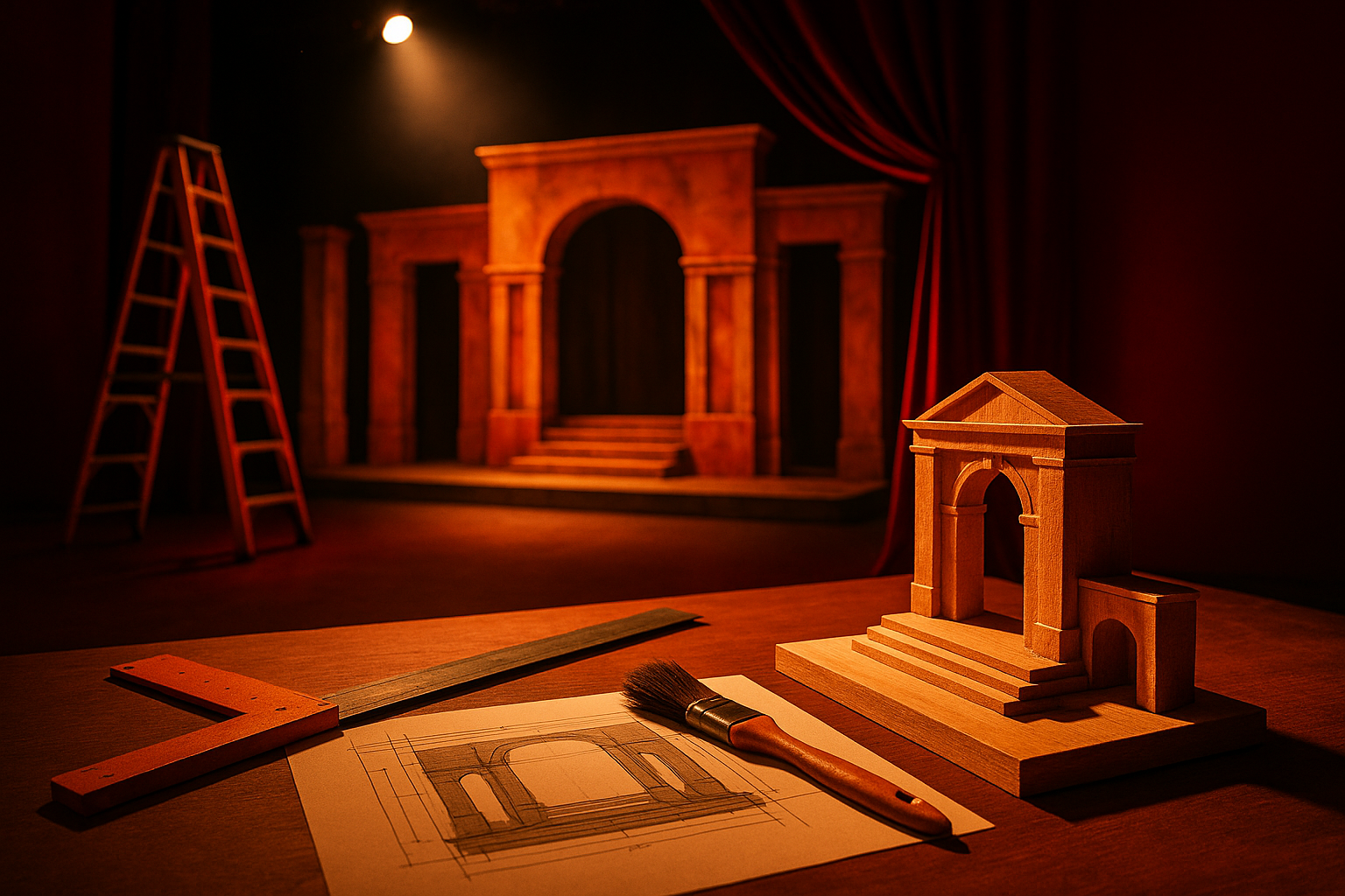 Scenic design in theatre